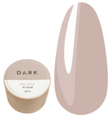 База для нігтів DARK PRO base №46, нюдова напівпрозора, 30 мл
