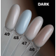 База для нігтів DARK PRO base №46, чорна тара, нюдова напівпрозора, 15 мл