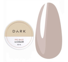 База для нігтів DARK PRO base №46, нюдова напівпрозора, 50 мл