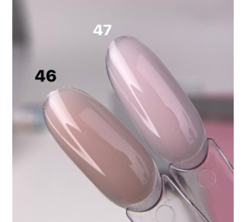 База для нігтів DARK PRO base №47, молочно-рожева напівпрозора, 15 мл