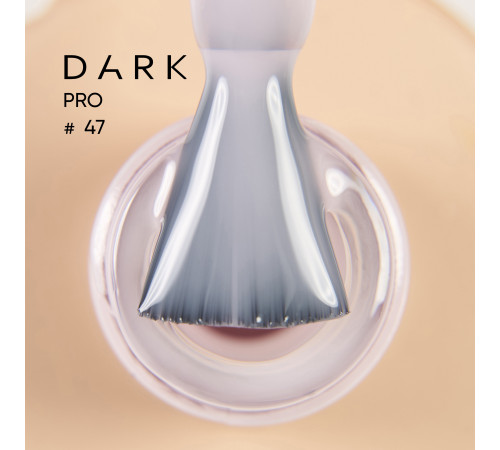 База для нігтів DARK PRO base №47, молочно-рожева напівпрозора, 15 мл