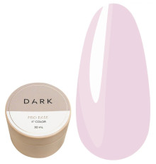 База для нігтів DARK PRO base №47, молочно-рожева напівпрозора, 30 мл