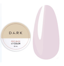 DARK PRO base nail polish No. 47, milky pink translucent, 50 ml