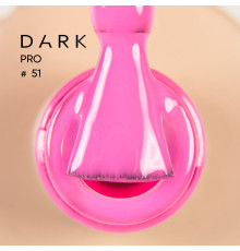 База для нігтів DARK PRO base №51, яскраво-рожева, 15 мл