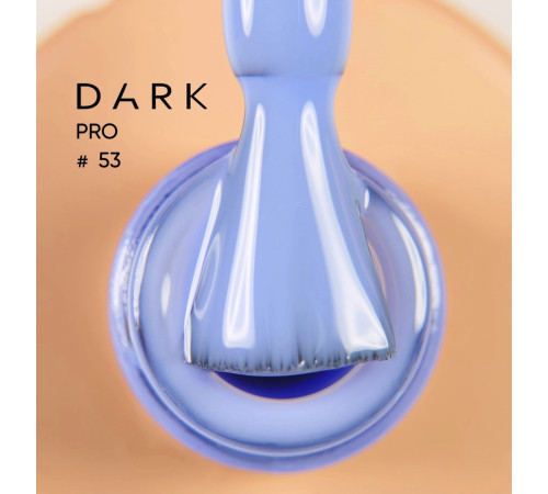 DARK PRO base nail polish No. 53, cornflower blue, 15 ml