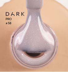 База для нігтів DARK PRO base №58, беж з шиммером, 15 мл