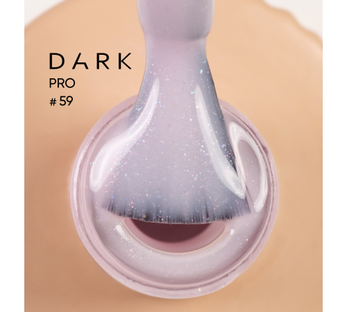 База для нігтів DARK PRO base №59, світло-рожева з шиммером, 15 мл