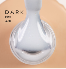 База для нігтів DARK PRO base №60, біла з шиммером, 15 мл