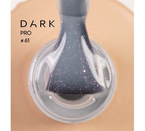 База для нігтів DARK PRO base №61, молочна з шиммером, 15 мл