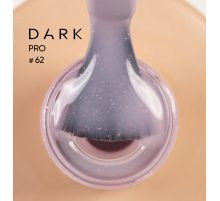 DARK PRO base nail polish No. 62, pink with shimmer 15 ml