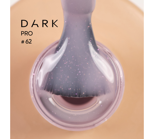 База для нігтів DARK PRO base №62, рожева з шиммером 15 мл