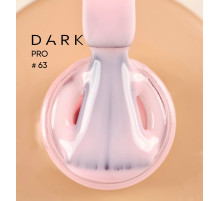 DARK PRO base nail polish No. 63, soft pink, 15 ml