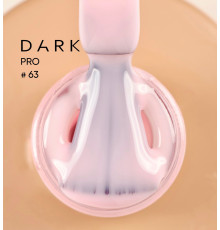 База для нігтів DARK PRO base №63, ніжно-рожева, 15 мл