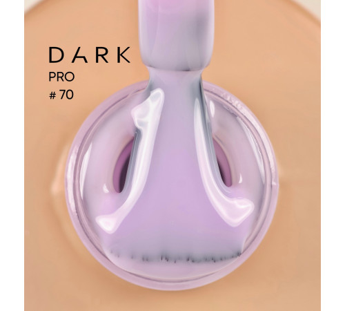 База для нігтів DARK PRO base №70, лавандова, 15 мл