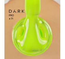 База для ногтей DARK PRO base №71, неоново-салатовый, 15 мл