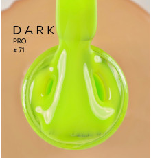 DARK PRO base nail polish #71, neon green, 15 ml