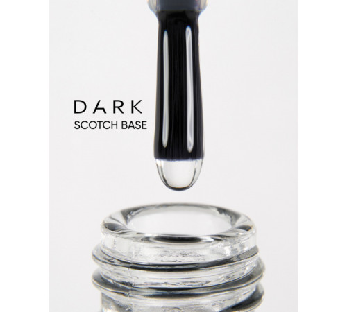 База для нігтів DARK SCOTCH base, покращена формула, прозора, 15 мл